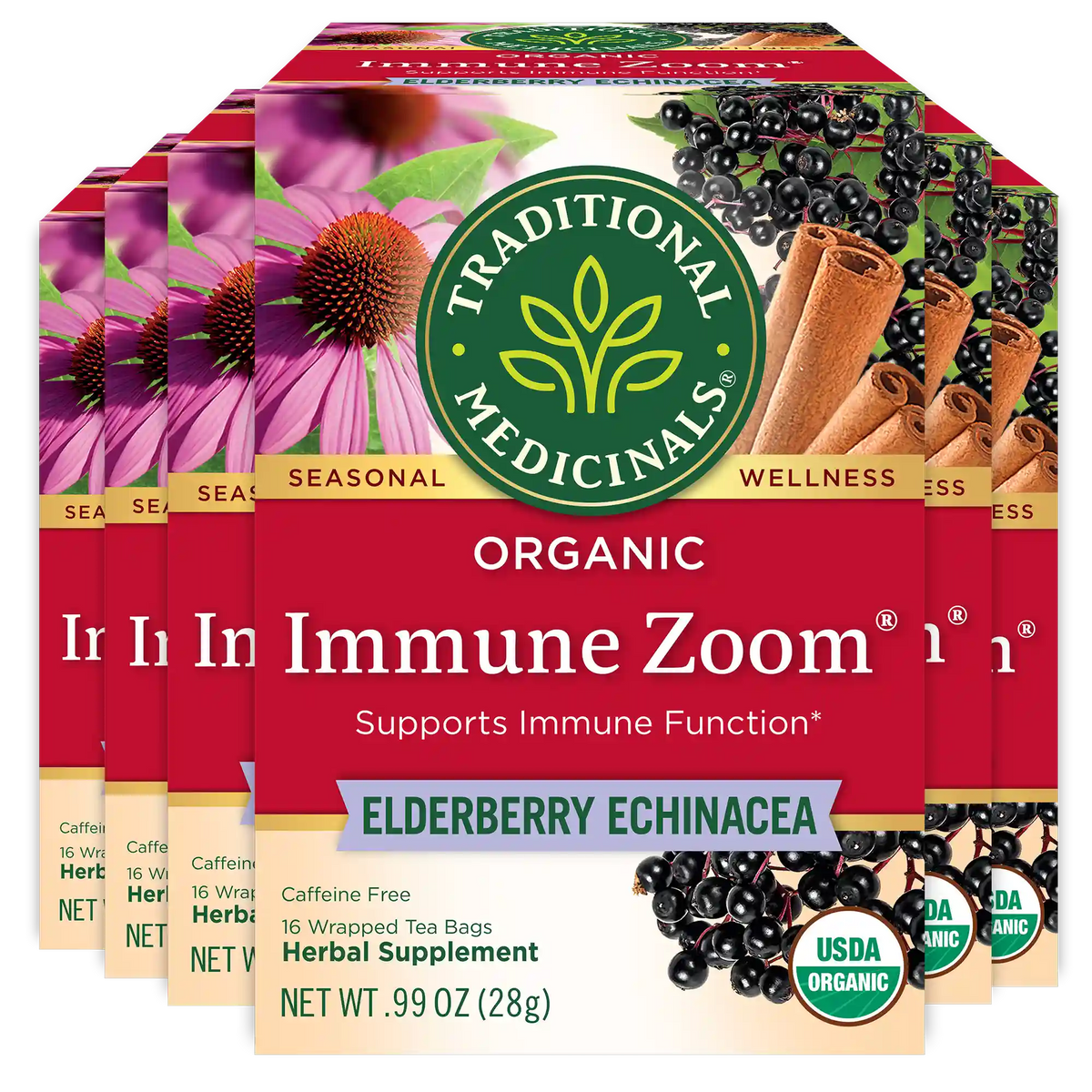 Immune Zoom® Elderberry Echinacea Tea (Wholesale)